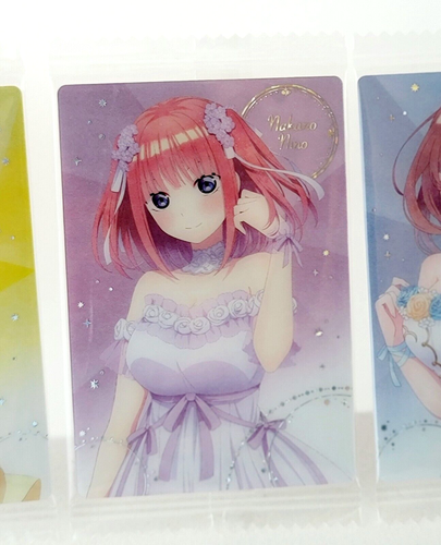 The Quintessential Quintuplets Wafer Card/Cioccolato Speciale Completo/Set di 10 - Foto 6 di 21
