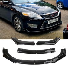 For Ford Mondeo 2010-2018 Front Bumper Lip Splitter Chin Spoiler Gloss Black