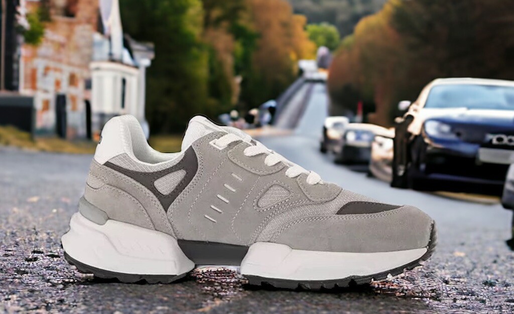 Polo Ralph Lauren RRL Gray Suede Mesh Jogger Shoes Mens 11 New
