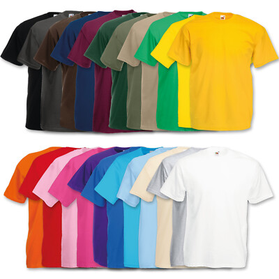 8er Fruit of the Loom T-Shirt Herren Shirts Valueweight Set Tshirt S - XXL