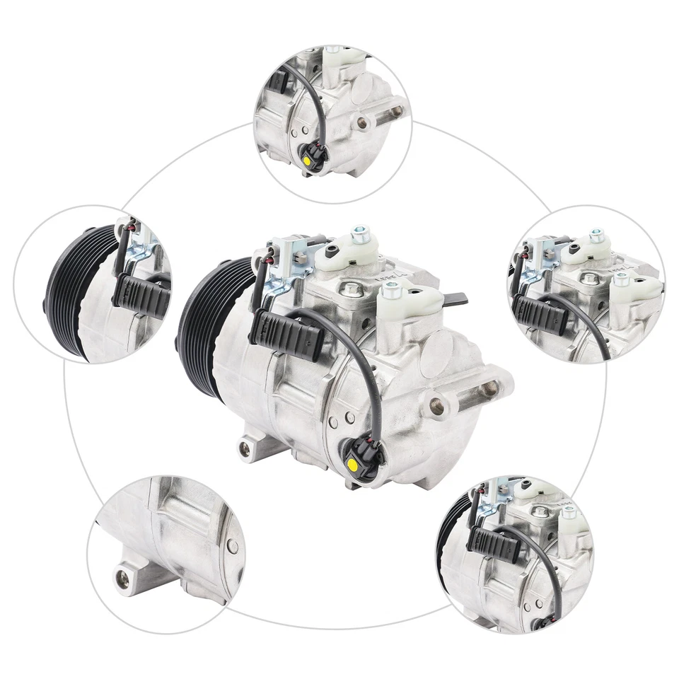 Air AC Compressor For 2013-2017 Mercedes-Benz GLK250 E250 E350 E400 CLS400 SL400 Foto 3 de 4