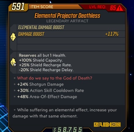 DLC 1-6 - PC/PS4/PS5/XBOX - Custom Level 72 Artefakte - Borderlands 3 - Bild 72 von 197