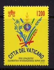 VATICAN Sc#1165 2000 47th Intl. Eucharistic Congress MNH