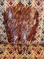 Vintage Large Spanish Peineta Mantilla Hair Comb Faux Tortoise Shell