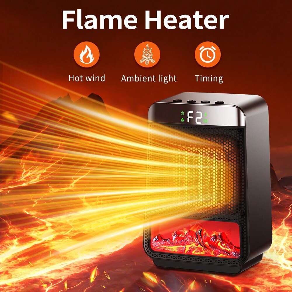 Space Heater Electric Heater For Home And Office, Portable Heater With Thermosta-image