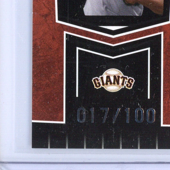 2004 Leaf Certified Cuts Marble Red #166 Jerome Williams Giants /100 - Image 3 of 3