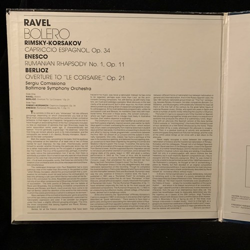 RAVEL Bolero RIMKSY-KORSAKOV ENESCO BERLIOZ - COMISSIONA - VANGUARD ST LP 1980.. - Picture 2 of 6