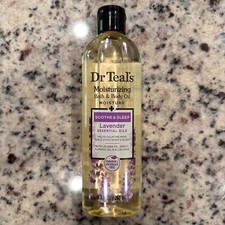 Dr Teal's 8.8 Oz Moisture  Soothing Lavender Essential Bath  Body Oil NEW