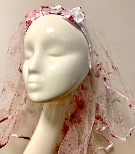 Halloween Bloody Veil Zombie Bride 