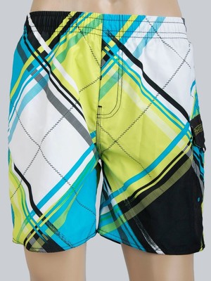 Protest Boardshorts/Beachshorts Sweeper, Farbe: Lime Punch/blau-gelb, Gr: S - XL