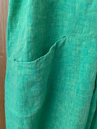 SAHARA Cross Dye Linen Cocoon Dress Size 4 (UK 16 - 18) Oversized NEW+Tags £179 - Picture 9 of 18