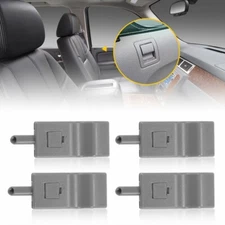 Door Lock Knob Front Rear Gray 4 PCS For 2007-2013 Chevy/GMC Silverado/Sierra