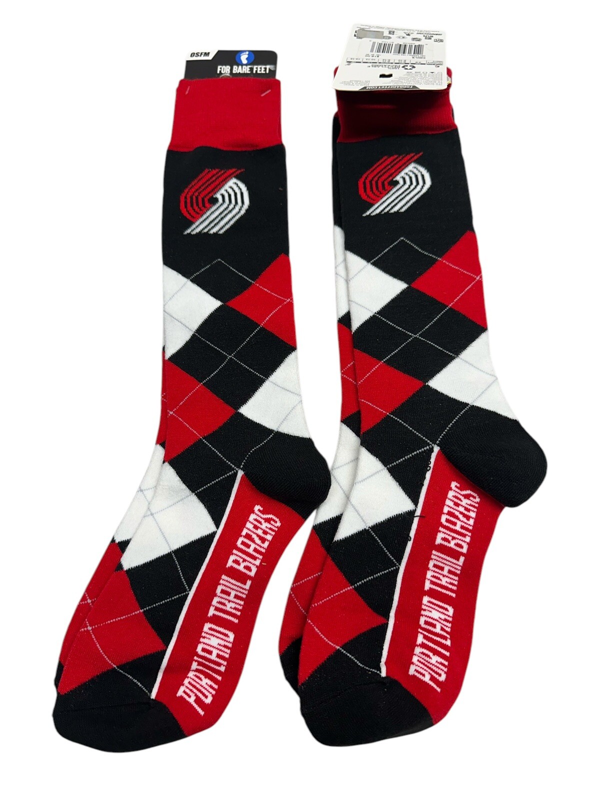 NBA Portland Trail Blazers For Bare Feet Lot Of 2 Socks