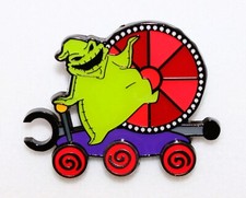Loungefly Disney Nightmare Before Christmas Train Pin Wheels Spin - OOGIE BOOGIE