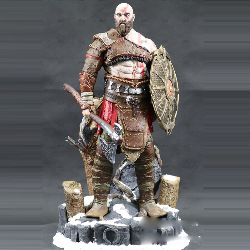 1/6 39cm Kratos 3D print figure Model Kit Unpainted Unassembled