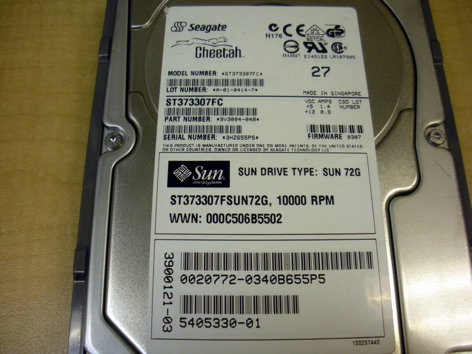 Sun 540-5330 73GB 10K FC-AL Hard Drive for 6120 Array - Image 3 of 3