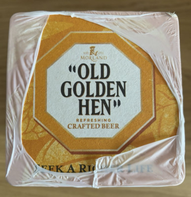 RESTPOSTEN alte goldene Henne Brauerei Bierdeckel Untersetzer Großpackung Bar Männerhöhle