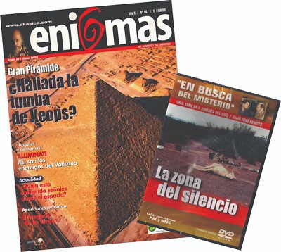 REVISTA + DVD ''ENIGMAS NO. 107; GRAN PIRÁMIDE: ¿HALLADA LA TUMBA DE KEOPS?