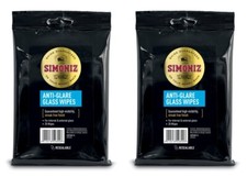 2x Simoniz Anti-Glare Streak Free Car Window Windscreen Glass Wipes - Pack of 20