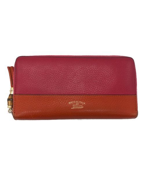 GUCCI round zipper long wallet Bamboo 307984 wallet from GUCCI round zipper long wallet Bamboo 307984 wallet from