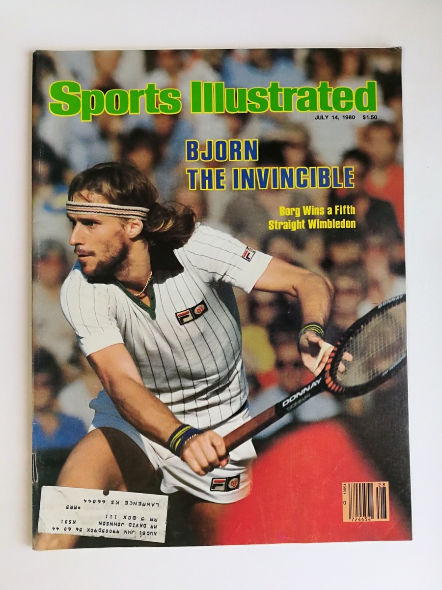 Wimbledon Championships Bjorn Borg Outfit Sports Illustrated July 14, 1980 Bjorn Borg Wimbledon Champion 423