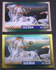 (2) 1995 Score MLB CRAIG BIGGIO #423 GOLD RUSH & Base Houston Astros HOF