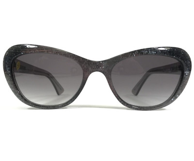 Kala Eyewear Sunglasses ANGEL DGG Blue Gray Glitter Frames w/ Purple Lenses