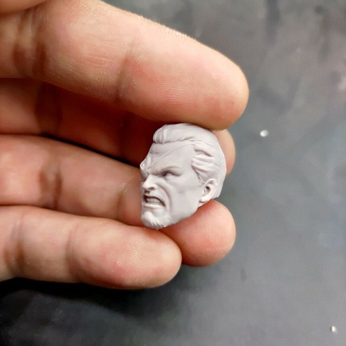 Blank 1/12 Scale Arrow Anger Villain Head Sculpt Unpainted Fit 6" ML Figure - Picture 3 of 3