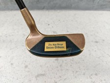 Rare "The San Diego Union-Tribune" Solid Brass with Inlay Golf Putter 