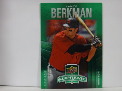 2010 Upper Deck Supreme Green Lance Berkman #S-69
