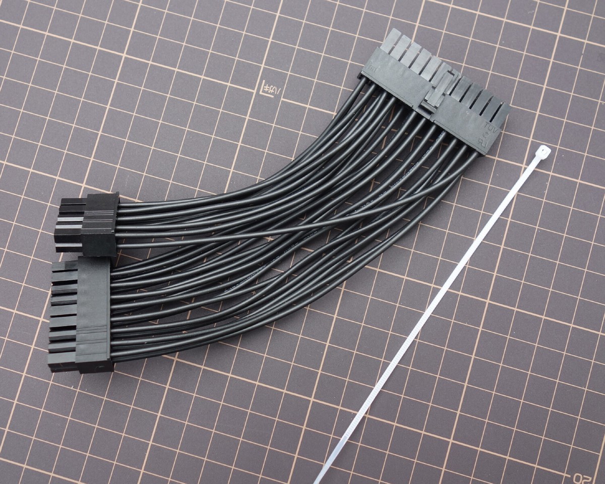 Custom 24-Pin ATX Unsleeved Cable For Iqunix ZX-1 Sliger Custom 24-Pin ATX Unsleeved Cable For Iqunix ZX-1 Sliger