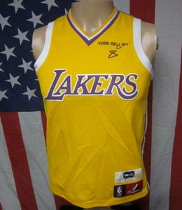 Kobe Bryant Youth Lrg Basketball Jersey Los Angeles Lakers Sewn Black Mamba Ebay