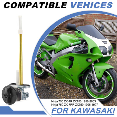 Fuel Tank Petcock Valve W/ Knob For Kawasaki ZX750 Ninja ZX7R 96-03 /ZX7RR 96-97