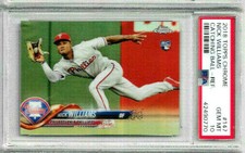 2018 Topps Chrome Nick Williams Catching Ball Refractor Gem Mint PSA 10