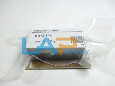 6PCS/BAG NEW FIT FOR Carbon Vanes Rietschle 513455 VLT10 DLT10 KLT10 60*31*4MM