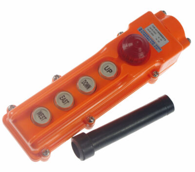 (1)For Hoist   Pendant Control Station Push Button Switch Rainproof COB-62H #E1