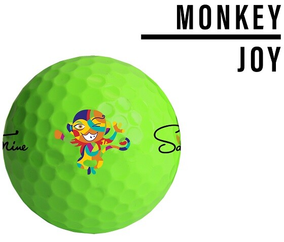 New Saintnine Misty Alignment Golf Balls Green