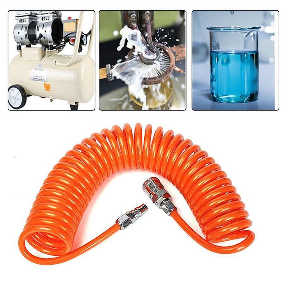 6M Coil Air Compressor Hose Recoil Hose 5mm x 8mm PU with Nitto Style