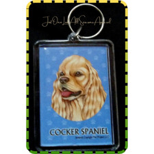 Cocker Spaniel Key Chain 2"x 3" New