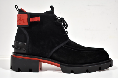Christian Louboutin Mens Our Georges 2 Flat Black Suede  display picture 3