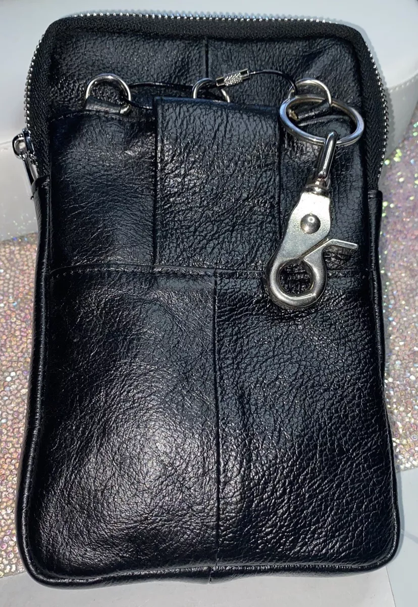 Yuzihan Premium Leather Belt Messenger Bag Zippers N Hooks 3