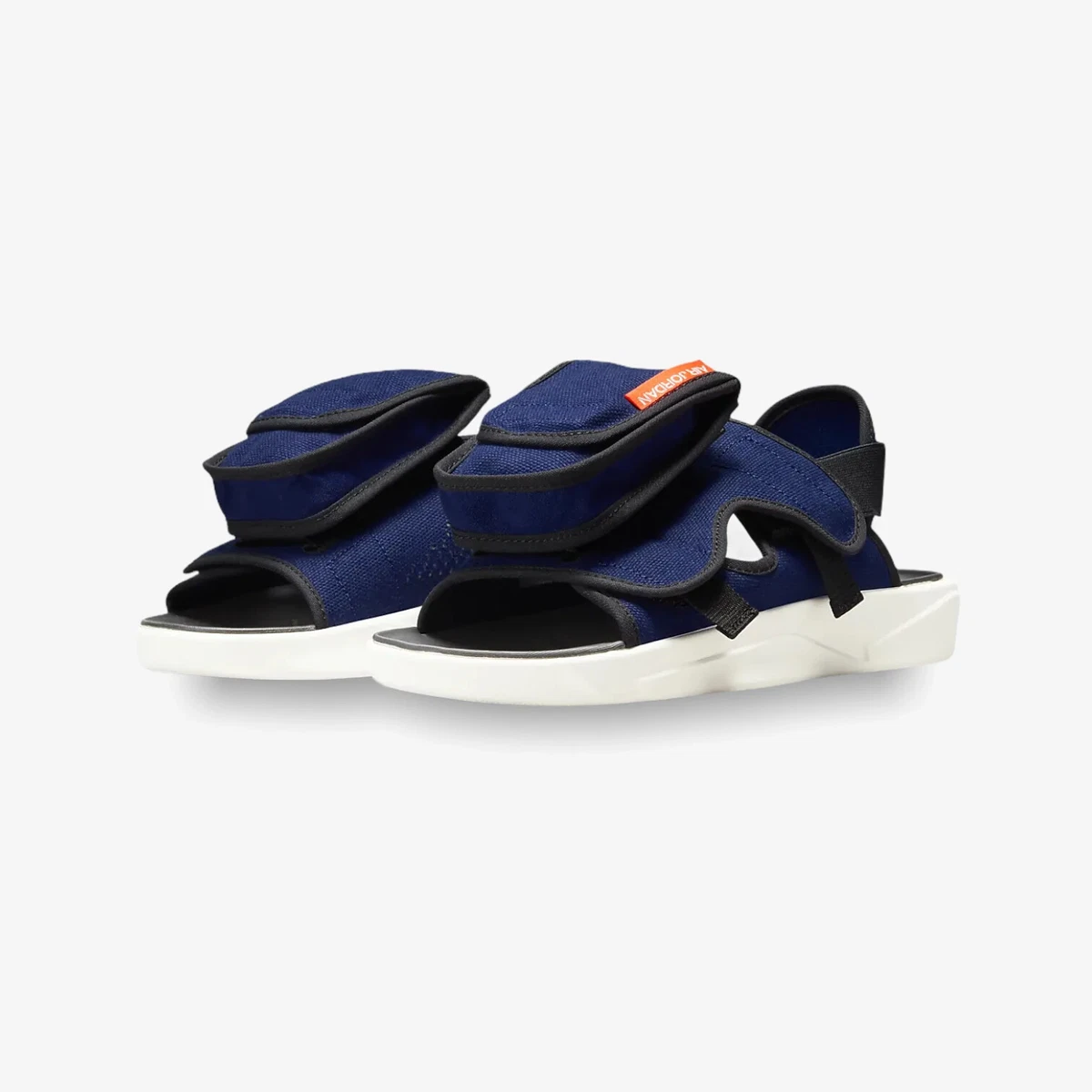 Nike Jordan LS Slide Royal Blue Orange Comfort Sandals CZ0791 400 SIZE 11 MENS