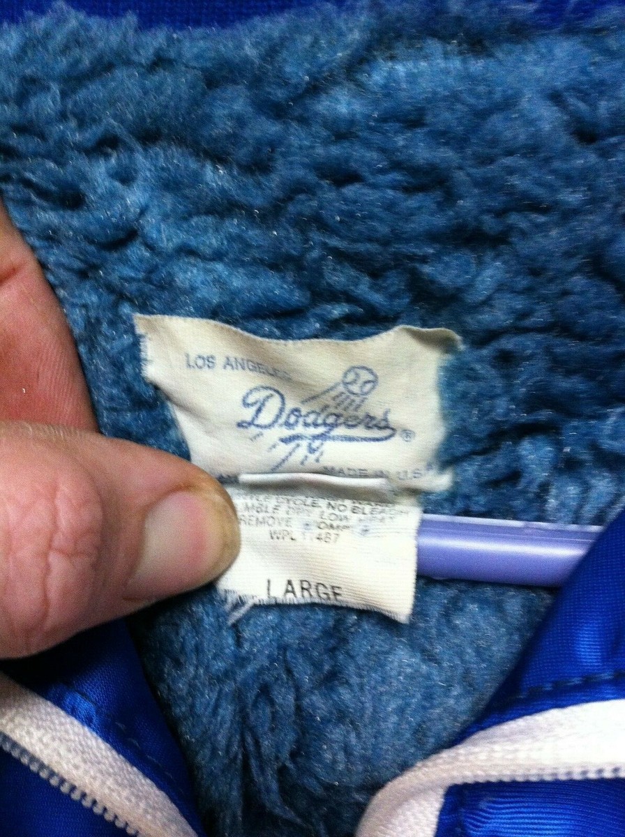 Officially Licensed Blue LA DODGERS Faux Fur Lined Satin MLB