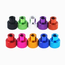 Knurled Thumb Nuts 6 -32UNC Non-slip Aluminum alloy Through Hole Hand Grip Knobs