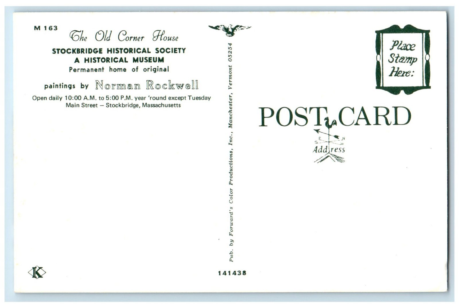 The Old Corner House Historical Museum Stockbridge Massachusetts MA