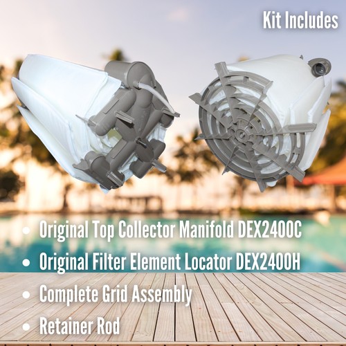 DEX2400DC Filter Element Cluster Compatible with Hayward 24 Sq Ft. Pool Filter - Picture 3 of 7