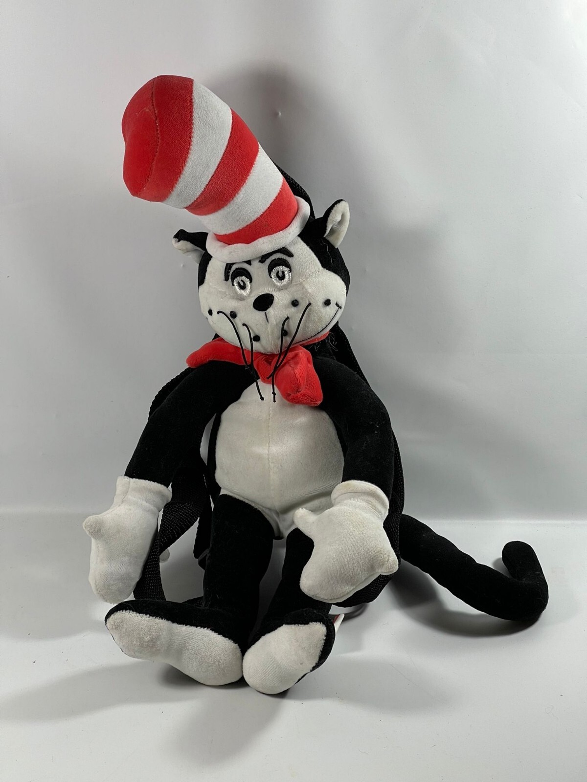 Vtg official movie merchandise the cat in the hat plush backpack
