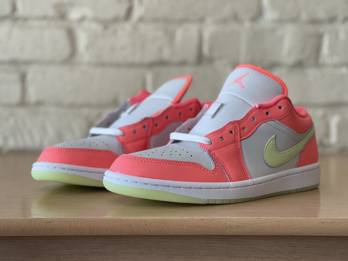 Nike Air Jordan 1 Low SE Lava Glow White Barely Volt Sneaker
