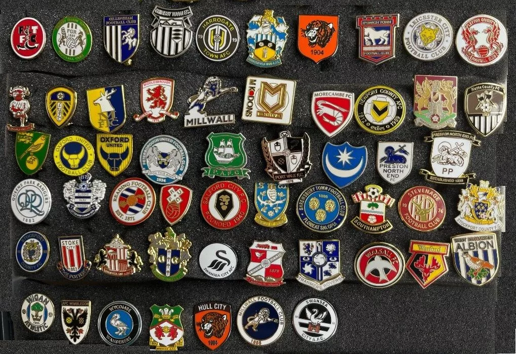 ENGLISH FOOTBALL LEAGUE ENAMEL BADGES 2023-2024