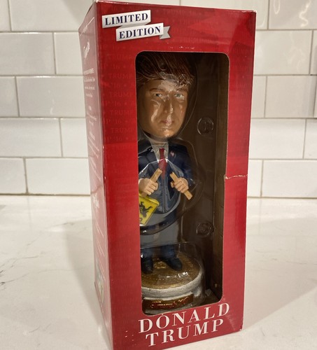 DONALD TRUMP COLLECTIBLE MEMORABILIA RARE LIMITED EDITION BOBBLEHEAD NEW IN BOX